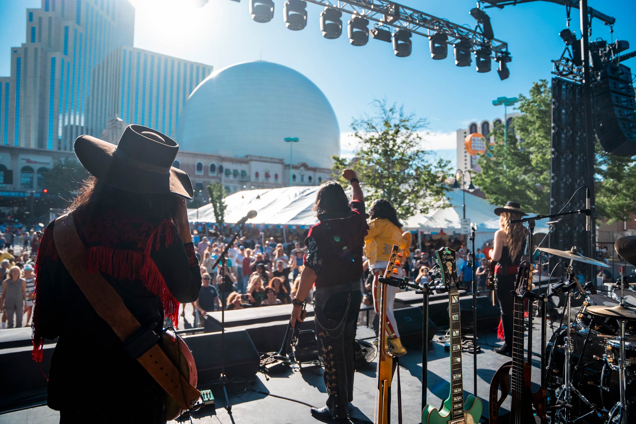 Music at the Row. Reno, Nevada